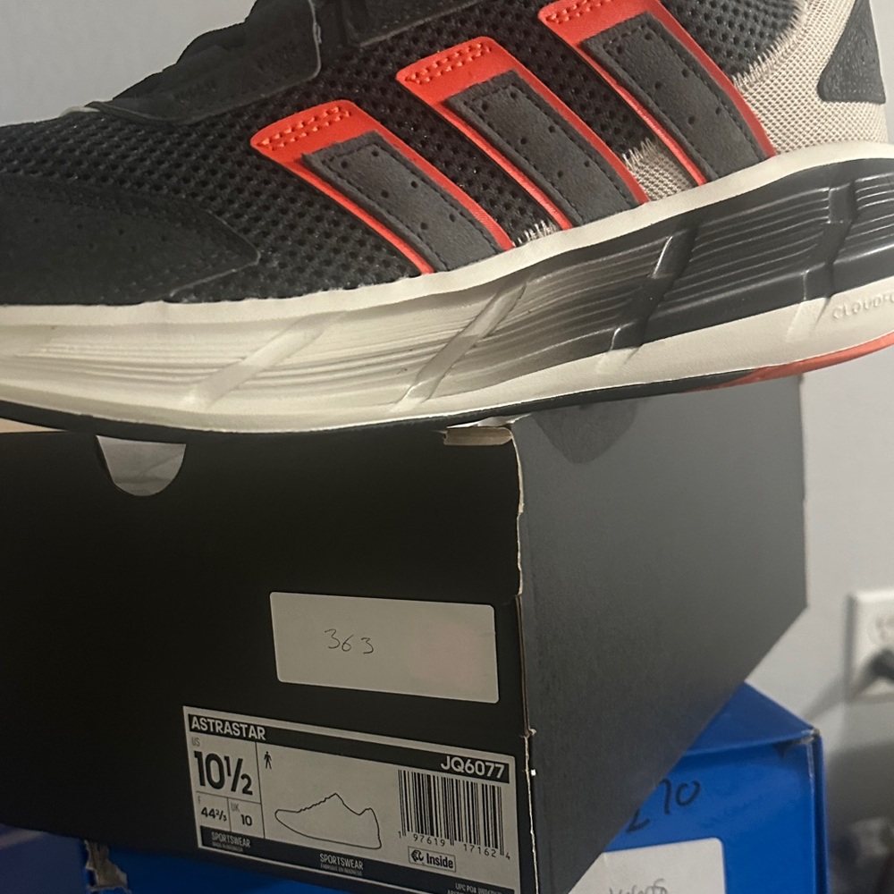 Adidas Black and Orange Running Shoes